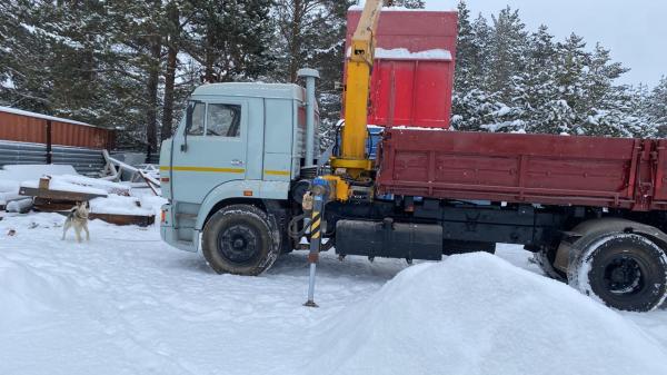 Самосвал Камаз 65117 (СЗАП 3517В)  с КМУ. — фото 4